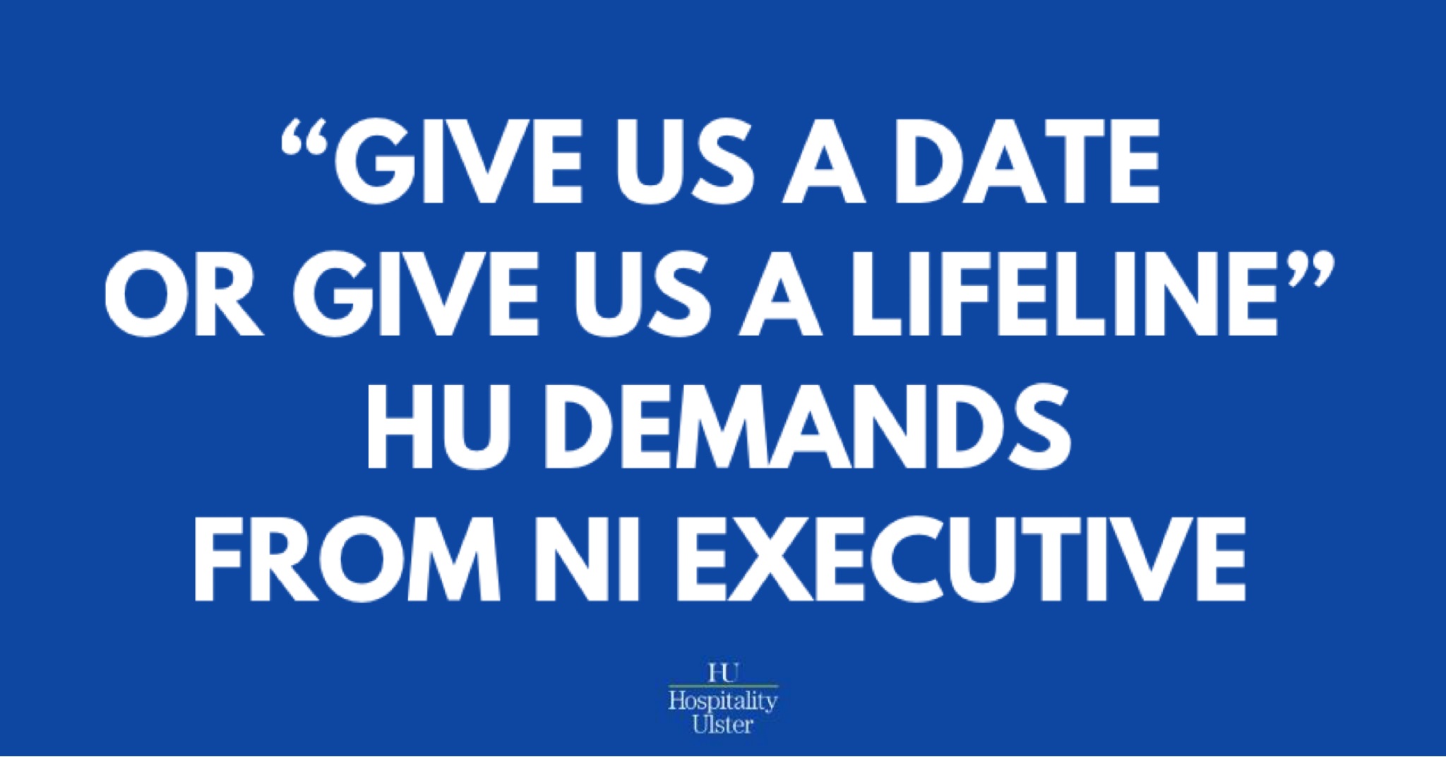 GIVE US A DATE OR GIVE US A LIFELINE - HU DEMANDS FROM NI EXECUTIVE