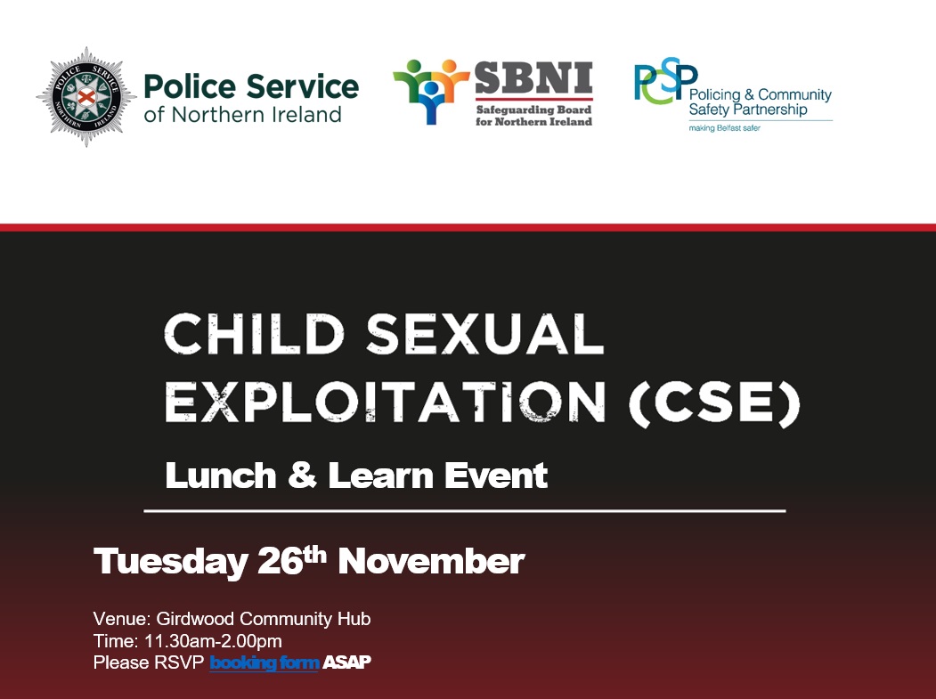 TUESDAY INVITATION - CHILD SEXUAL EXPLOITATION LUNCH AND LEARN EVENT