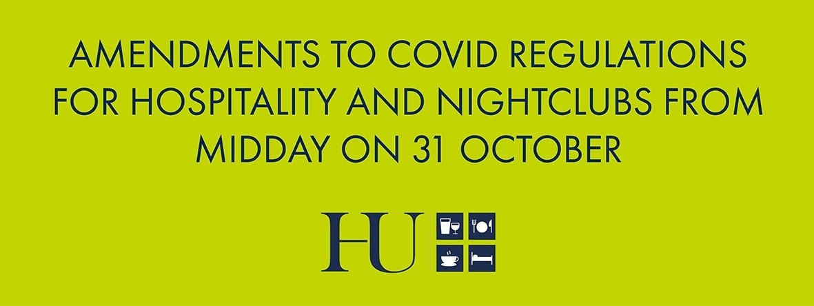 GUIDANCE FOR HOSPITALITY AHEAD OF RESTRICTIONS LIFTING ON 31 OCT