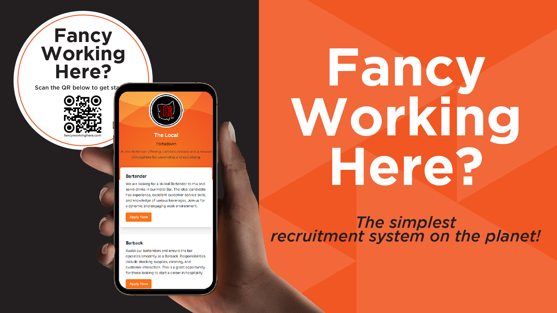 INTRODUCING YOUR IN HOUSE RECRUITMENT TOOL FANCY WORKING HERE