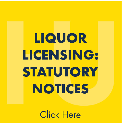 Liquor Licensing Statutory Notices